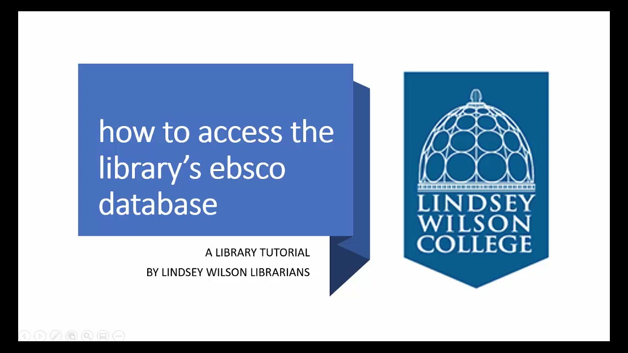 How to Access EBSCO databases