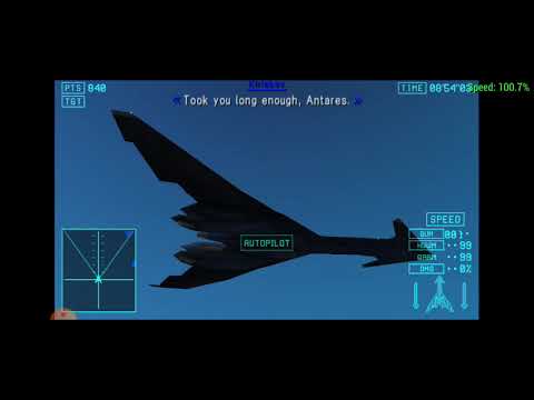 ace combat joint assault gameplay: mission 1 --steel axe-- GAF-1 varcolac (varcolac squadron camo)
