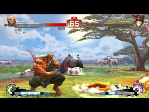 Bullcat [Gouken] vs KyonumAzzz [Juri] SSF4 Japanese Online Ranked Matches - TRUE HIGH-DEF