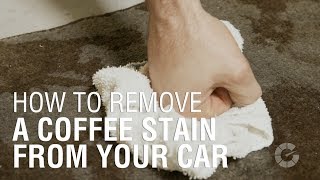 How To Remove a Coffee Stain | Autoblog Details