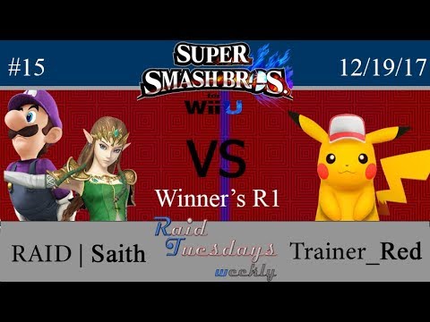 RAID Tuesdays #15 - SSB4 - RAID Saith (Zelda,Luigi) vs Trainer_Red (Pikachu) - Winner's Round 1