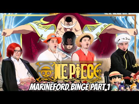 We BINGED The Marineford Arc (Part 1)...One Piece Episodes 459-466 | FIRST TIME REACTION