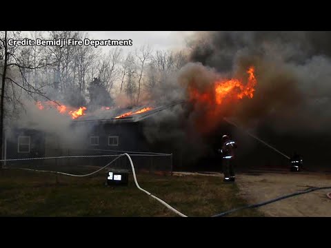 Firefighters Battle House Fires in Bemidji and Baxter Over the Weekend