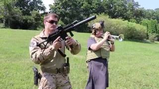 Mother and Son Play Star Spangled Banner