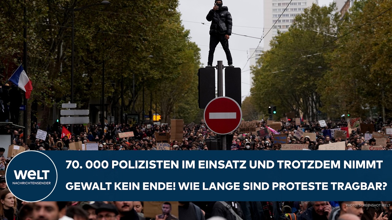 CHAOS ÜBERNIMMT FRANKREICH: 70.000 Polizisten und trotzdem kein Ende in Sicht! Wie lange noch?