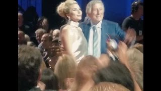 Lady Gaga performing at the event in honor of the 90th birthday of Tony Bennett (09/15/2016)