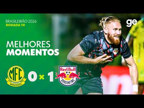 Gols e lances de Mirassol x Red Bull Bragantino
