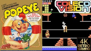 Popeye Colecovision 4k Gameplay