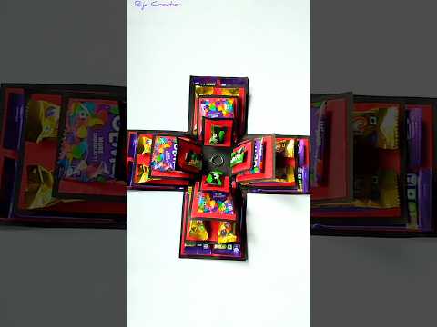 Birthday special chocolate explosion box making ideas ll Beautiful gift ideas #shorts #viral
