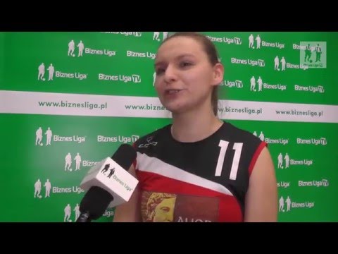 14.03.2016 Siatkarska Biznes Liga -  Rozmowa z Pauliną Witek (ALIOR Bank)
