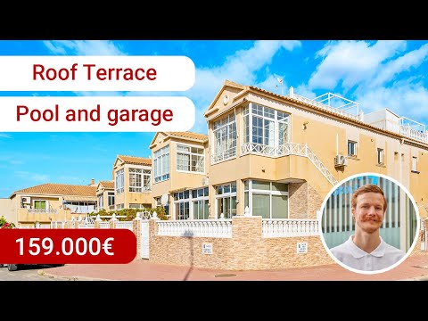 🏠Charming topfloor bungalow with roof terrace in Torrevieja for sale | 4K Video Tour