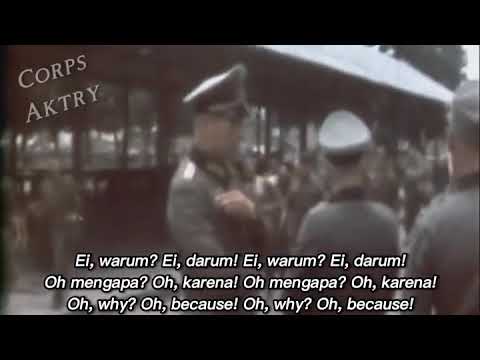 Wenn die Soldaten - With German, English and Indonesia Lyrics [Footage]