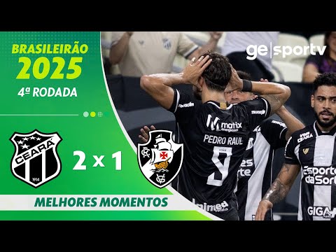 Gols e lances de Ceará x Vasco da Gama