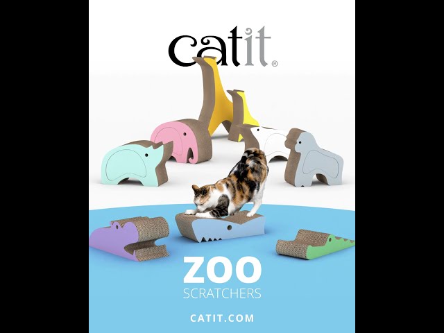 Catit خداشة للقطط على شكل سمك القرش