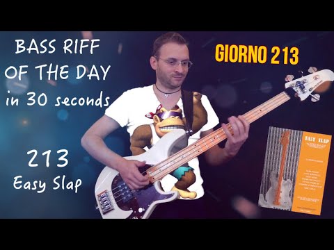 Strumming Easy Slap metodo eBook (Carlo Chirio) Bass Riff of the day in 30 seconds, giorno 213