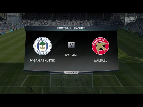 WIGAN V WALSALL LEAGUE 1 FIFA 16
