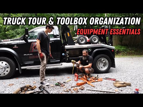 Black Tow Truck Tour & Toolbox Organization!