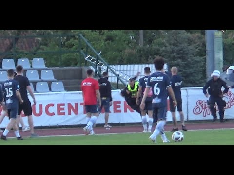 SKRADZIONE PIŁKI I KOSZULKI POLONII, ZADYMA Z POLICJĄ PO MECZU POLONIA LIDZBARK VS GRANICA KĘTRZYN