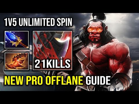 WTF 4Min Vanguard & 9Min Blade Mail Unlimited Spinning | NEW Pro Offlane Axe Guide Dota 2