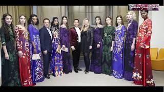 Áo dài dát vàng tại Paris Haute Couture - NTK Đỗ Trịnh Hoài Nam