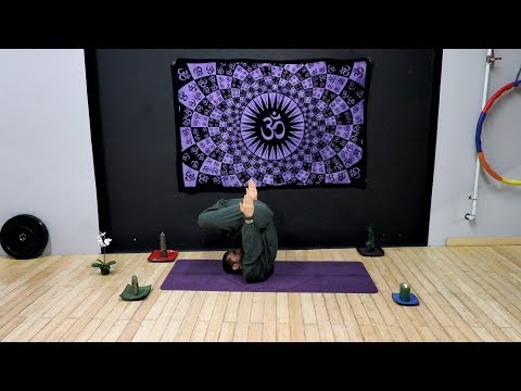 🌌 Unsupported Lotus Shoulder Stand 🕉️ Niralamba Padma Sarvangasana ⭐️ Yoga Asana