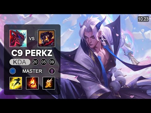 C9 Perkz Yone MID vs Viktor - EUW Master Patch 10.23