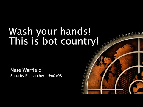 Wash your hands! This is bot country