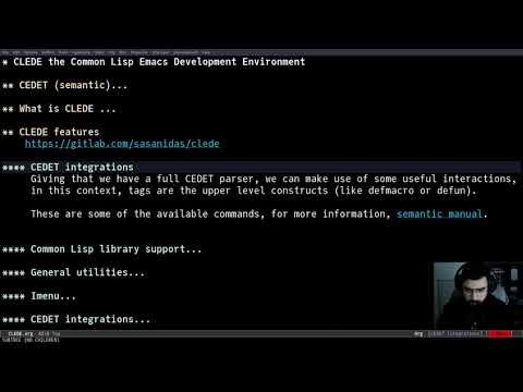 EmacsConf 2021: CLEDE: the Common Lisp Emacs Development Environment - Fermin MF