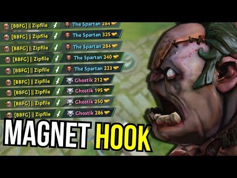 MAGNET HOOK?! - Zipfile Pudge Son of Dendi 7.11 | Dota 2
