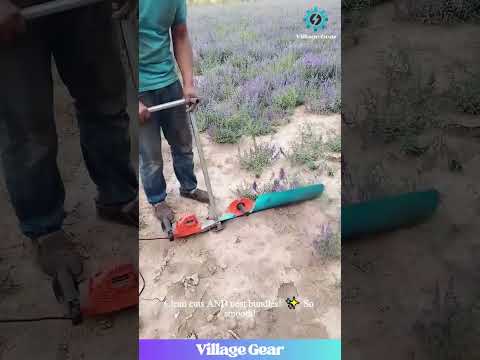 Satisfying Rice Harvesting Machine! Cuts & Bundles Perfectly! Farming Gadget Goals! #satisfying