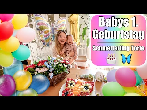 Baby turns 1 🎂 Birthday Party! Unwrapping presents! Baking a cake & decorating | Mummy Souls