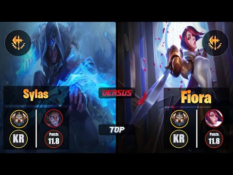 Challenger SYLAS [Conqueror] (Top) VS  FIORA - Challenger KR Patch 11.8