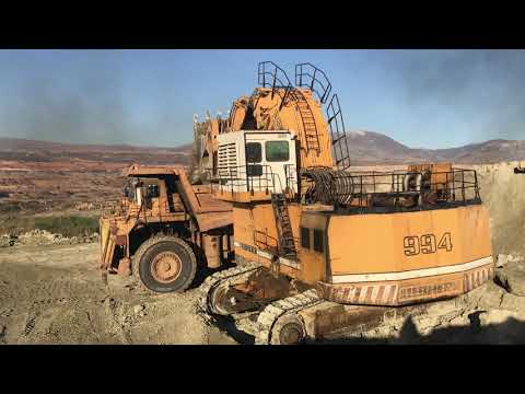 Liebherr 994 Front Shovel Excavator Loading Dumpers
