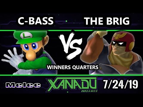 S@X 312 SSBM - C-bass (Luigi) Vs. The Brig (Captain Falcon) Smash Melee Winners Quarters