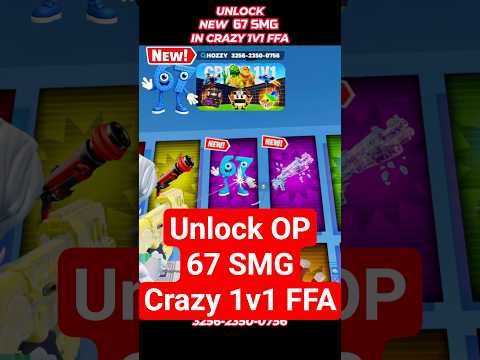 67 WEAPON IN CRAZY 1V1 FFA All Guns & Rides FORTNITE MAP #shorts #fortnitecreative #fortnite