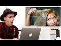 HAIRDRESSER REACTS TO AWFUL DIY HAIR COLOR! | bradmondo