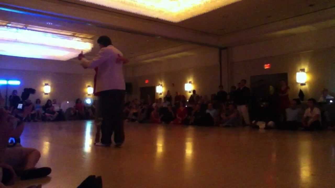 Virginia Vasconi and Jonny Lambert, Chicago Tango Week 2012 Friday night Milonga, performance 1