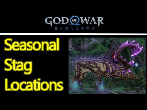 God of War Ragnarok seasonal stags locations guide, a stag for all seasons quest walkthrough