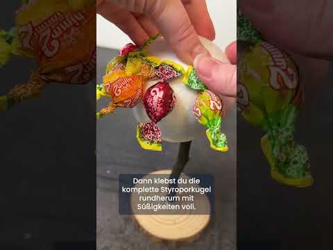 DIY Geschenkidee (criativo e personalizado) - Süßigkeitenbaum 🍬
