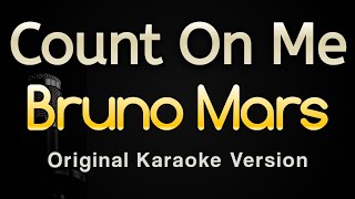 Count On Me - Bruno Mars (Karaoke Songs With Lyric