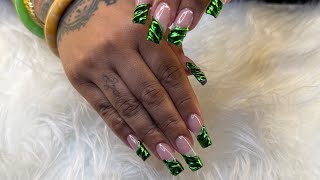 Let’s do my sons Godmother’s nails|GEL X APPLICATION TUTORIAL 🫶🏽✨