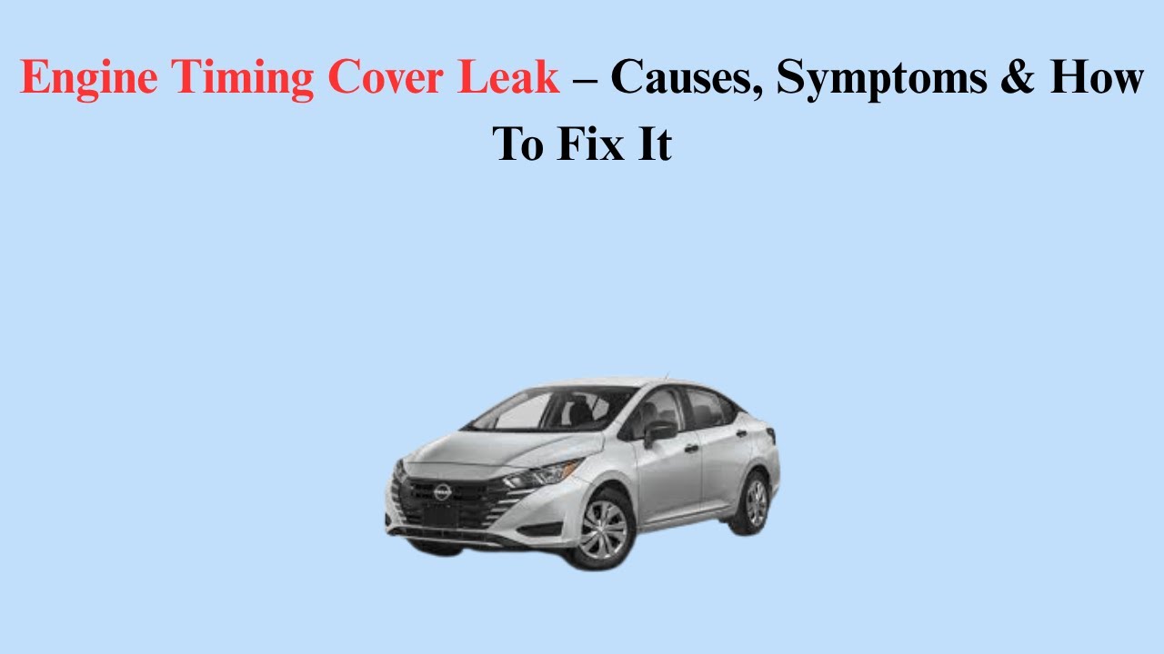 Engine Timing Cover Leak – Causes, Symptoms & How To Fix It