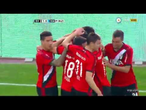 Gol de Funes Mori. River 1 - Temperley 0 | Primera División 2015 - Fecha 16