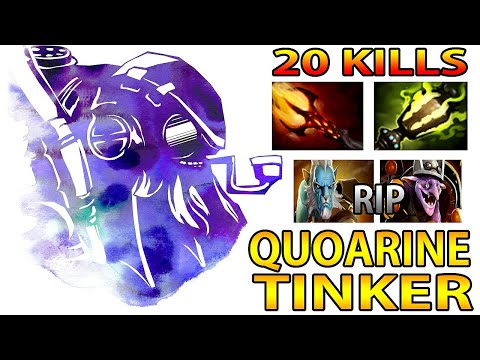 Quoarine Best Tinker in The History Of Dota 2 Lightning Fast Hand Dagon Spaming 7.24 Dota 2 Gameplay