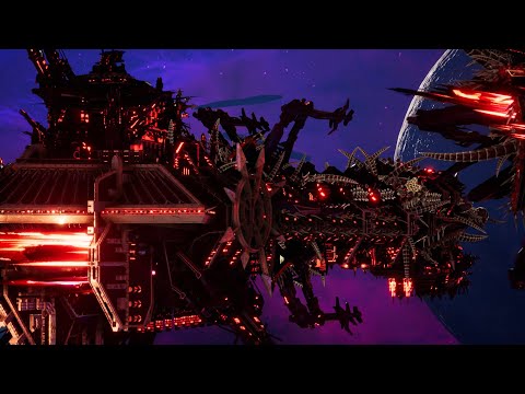 World Eaters vs Space Marines - Skalgrim Mod - Massive Battle - Battlefleet Gothic Armada 2