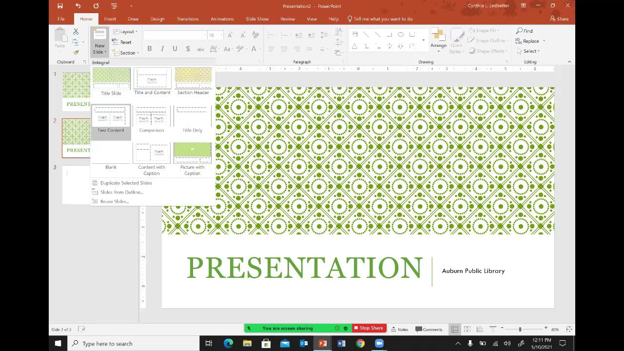 APL Webinar: Introduction to Microsoft PowerPoint
