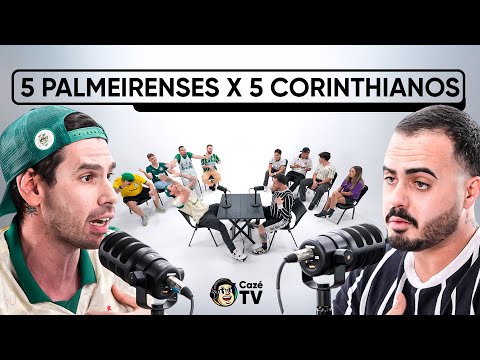 5 CORINTHIANS X 5 PALMEIRENSES DEBATE IN THE SPECIAL DERBY WARM-UP ON CAZÉTV