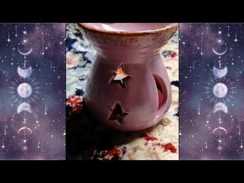 Witchy dollar store finds! Book of shadows, a candle, and lavender essential oil!