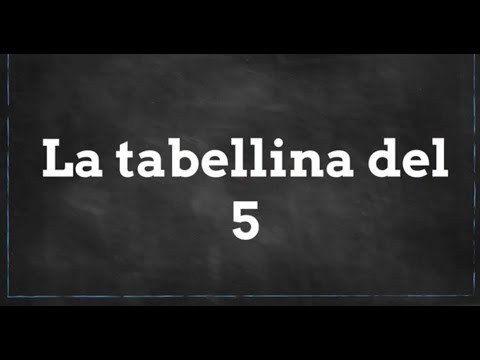tabellina del 5 - studia con me