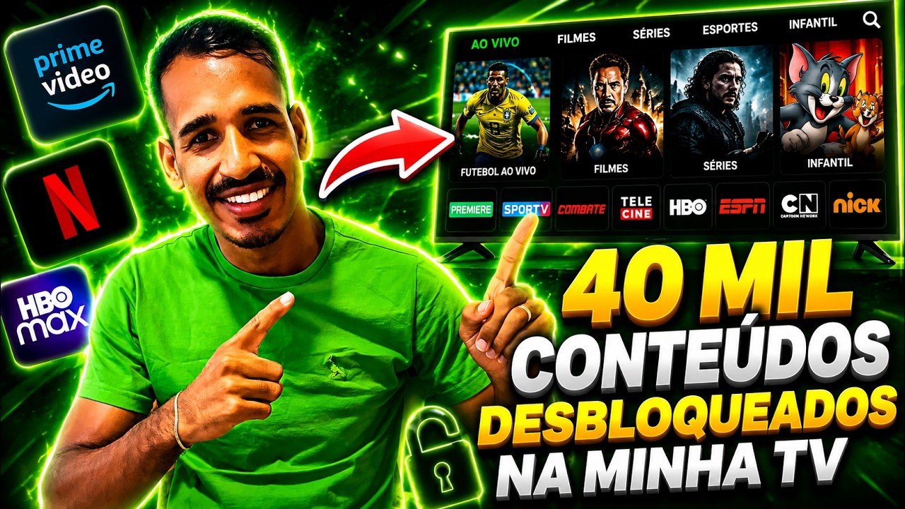 ESSE APP COLOCOU +40 MIL CONTEÚDOS NA MINHA TV 🔥CANAIS FILMES E SÉRIES!